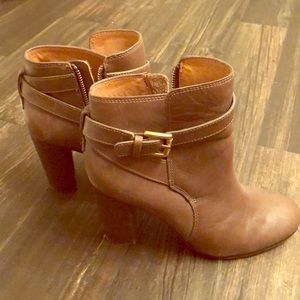 Coach tan booties